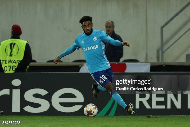 November 02: Olympique Marseille Jordan Amavi from France during the match between Vitoria Guimaraes and Olympique Marseille match for UEFA Europa...