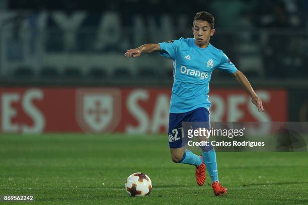 November 02: Olympique Marseille Maxime Lopez from France during the match between Vitoria Guimaraes and Olympique Marseille match for UEFA Europa...