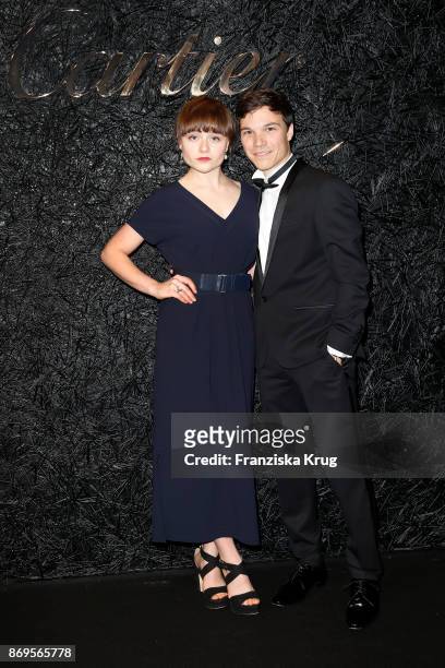 Sebastian Urzendowsky and his sister Lena Urzendowsky attend the When the Ordinary becomes Precious #CartierParty at Old Power Station on November 2,...