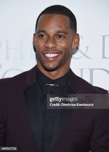 Player Victor Cruz of the New York Giants attends the Samsung annual charity gala 2017 at Skylight Clarkson Sq on November 2, 2017 in New York City.