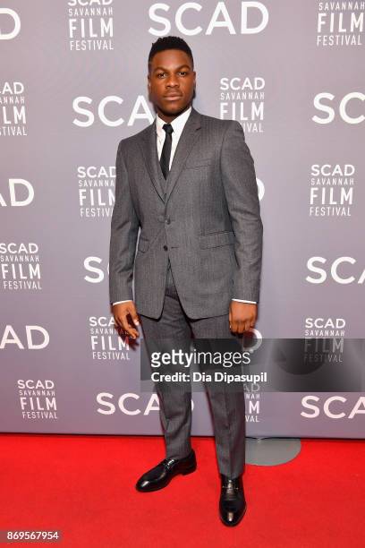 Actor John Boyega attends 'The Shape Of Water' screening at Trustees Theater during 20th Anniversary SCAD Savannah Film Festival on November 2, 2017...