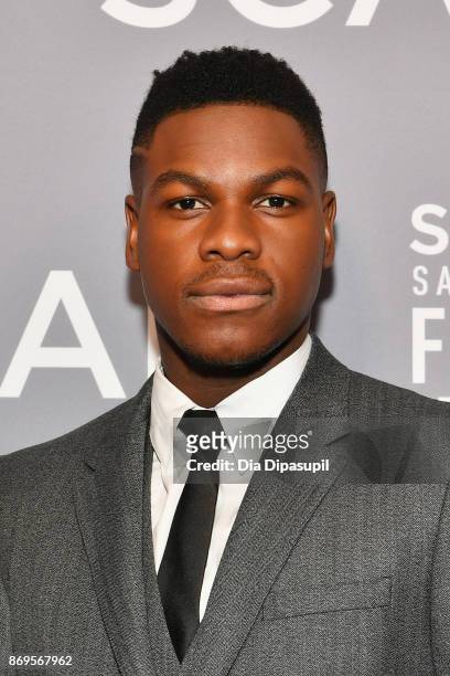 Actor John Boyega attends 'The Shape Of Water' screening at Trustees Theater during 20th Anniversary SCAD Savannah Film Festival on November 2, 2017...