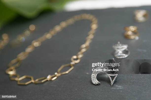 Jewelry on display at FLONT Stylist Membership Launch in New York at the Elizabeth Arden Red Door Spa on November 2, 2017 in New York City.