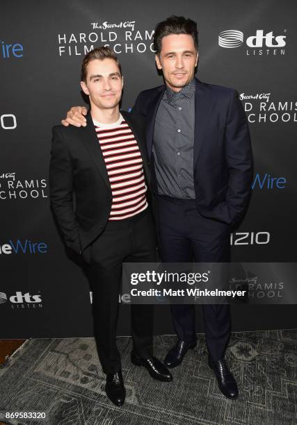 Dave Franco and James Franco attend Inaugural IndieWire Honors on November 2, 2017 in Los Angeles, California.