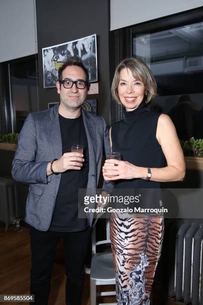 David Natoli and Brenda Devine during the Clodagh Design Hosts The Thorn Tree Project's Evening of Art on November 2, 2017 in New York City.