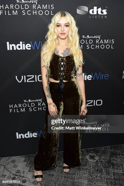 Bria Vinaite attends Inaugural IndieWire Honors on November 2, 2017 in Los Angeles, California.