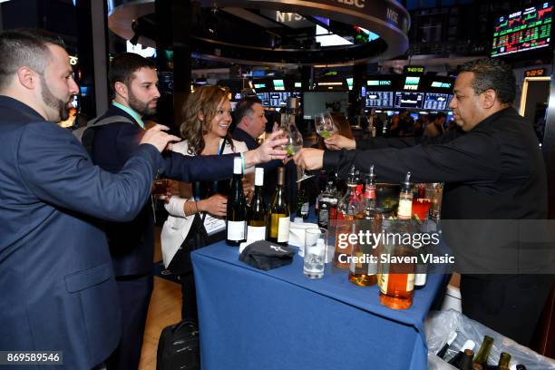 View of the bar at the NYSE Party at the ONWARD17 Conference- Day 2 on November 2, 2017 in New York City.