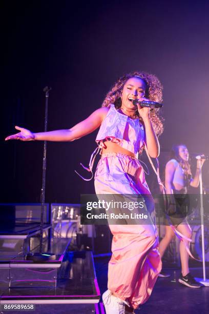 Ella Eyre performs live on stage at the Eventim Apollo, Hammersmith on November 2, 2017 in London, England.