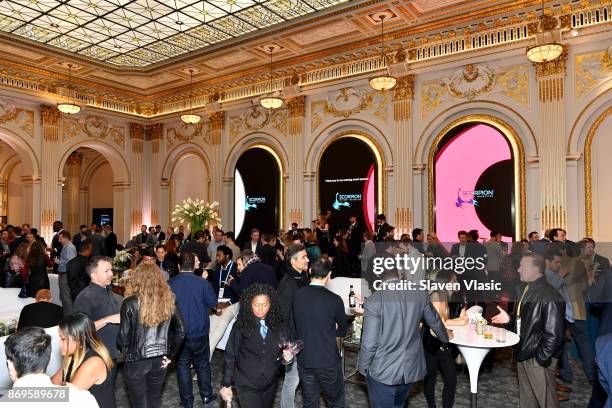 View of the room during the NYSE Party at the ONWARD17 Conference- Day 2 on November 2, 2017 in New York City.