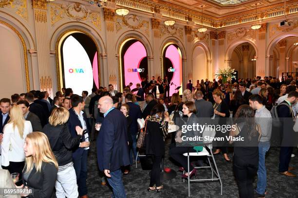 View of the room during the NYSE Party at the ONWARD17 Conference- Day 2 on November 2, 2017 in New York City.