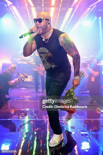 Flo Rida performs onstage at the Samsung annual charity gala 2017 at Skylight Clarkson Sq on November 2, 2017 in New York City.