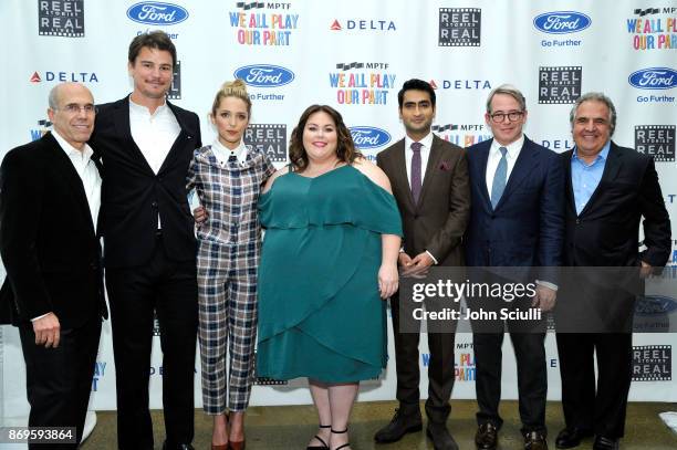 Jeffery Katzenberg, Josh Hartnett, Jessica Rothe, Chrissy Metz, Kumail Nanjiani, Matthew Broderick, and Jim Gianopulos at the 6th Annual Reel...