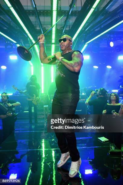 Flo Rida performs onstage at the Samsung annual charity gala 2017 at Skylight Clarkson Sq on November 2, 2017 in New York City.