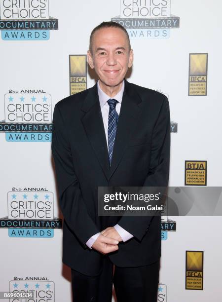 Gilbert Gottfried attends the 2nd Annual Critic's Choice Documentary Awards on November 2, 2017 in New York City.