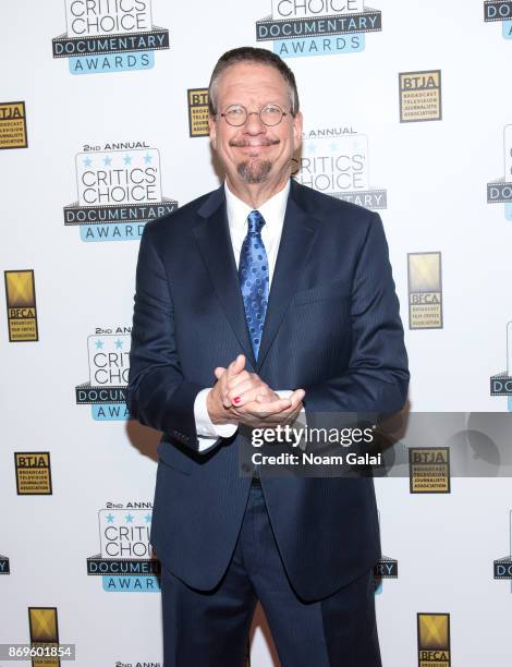 Penn Jillette attends the 2nd Annual Critic's Choice Documentary Awards on November 2, 2017 in New York City.