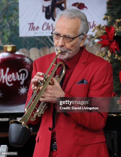 Musician Herb Alpert performs at Hallmark's "Home & Family" at Universal Studios Hollywood on November 2, 2017 in Universal City, California.