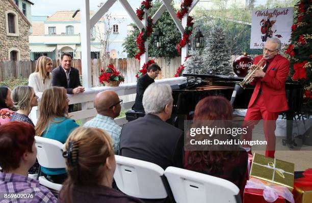 Musician Herb Alpert performs at Hallmark's "Home & Family" at Universal Studios Hollywood on November 2, 2017 in Universal City, California.