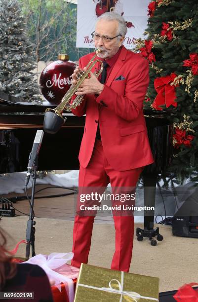 Musician Herb Alpert performs at Hallmark's "Home & Family" at Universal Studios Hollywood on November 2, 2017 in Universal City, California.