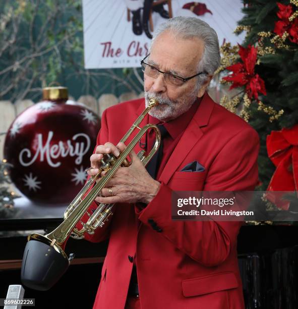 Musician Herb Alpert performs at Hallmark's "Home & Family" at Universal Studios Hollywood on November 2, 2017 in Universal City, California.