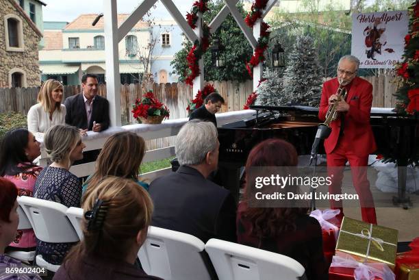 Musician Herb Alpert performs at Hallmark's "Home & Family" at Universal Studios Hollywood on November 2, 2017 in Universal City, California.