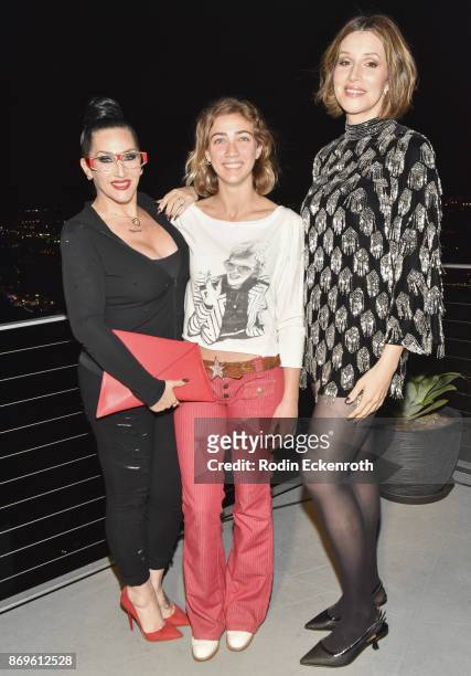 Michelle Visage, daughter Lillie Case, and writer Our Lady J pose for portrait at the ASOS celebration of the retail debut of GLAAD's Together...