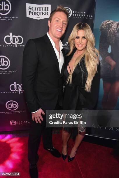 Kroy Biermann and Kim Zolciak Biermann at Casino Royale at Havana Club on November 2, 2017 in Atlanta, Georgia.