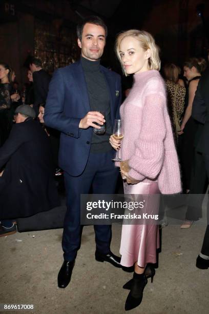 Nikolai Kinski and Friederike Kempter attend the When the Ordinary becomes Precious #CartierParty at Old Power Station on November 2, 2017 in Berlin,...