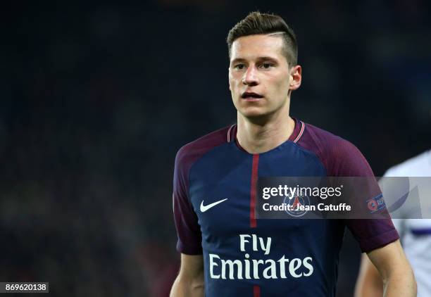 Julian Draxler of PSG during the UEFA Champions League group B match between Paris Saint-Germain and RSC Anderlecht at Parc des Princes on October...