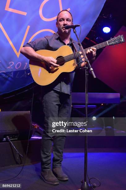 Dave Matthews performs at MFEI Spirit Of Life Honoring Coran Capshaw on November 2, 2017 in Santa Monica, California.