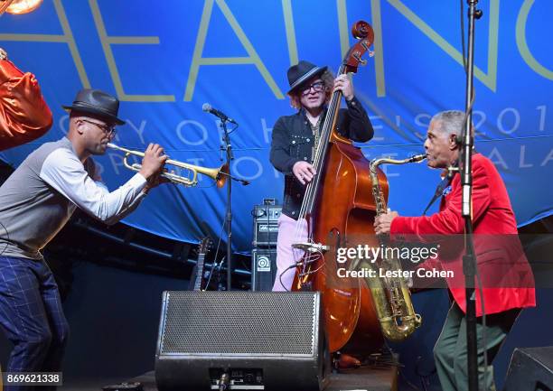 Preservation Hall Jazz Band performs at MFEI Spirit Of Life Honoring Coran Capshaw on November 2, 2017 in Santa Monica, California.