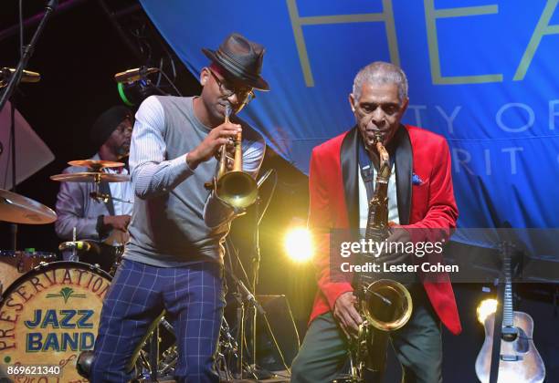 Preservation Hall Jazz Band performs at MFEI Spirit Of Life Honoring Coran Capshaw on November 2, 2017 in Santa Monica, California.