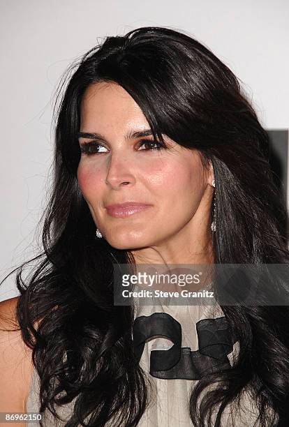 Actress Angie Harmon arrives at the 16th Annual Race to Erase MS event co-chaired by Nancy Davis and Tommy Hilfiger at Hyatt Regency Century Plaza on...