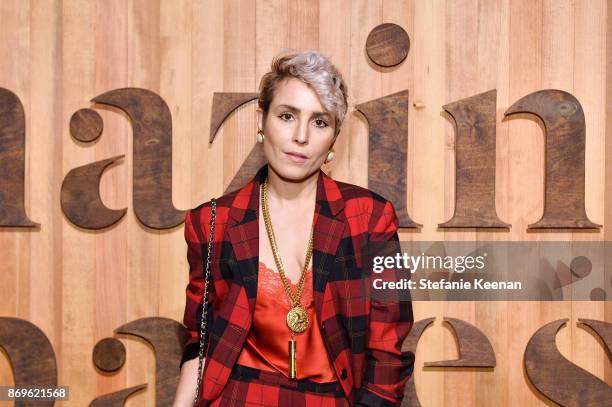 Noomi Rapace attends GQ Style & Hugo Boss celebrate Amazing Spaces with Edgar Ramirez at John Lautner's Harvey House on November 2, 2017 in Los...