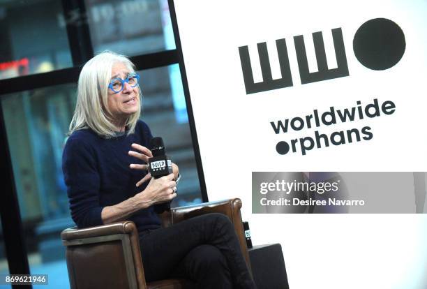 Dr. Jane Aronson visits Build to discuss Worldwide Orphans 20th Anniversary at Build Studio on November 2, 2017 in New York City.