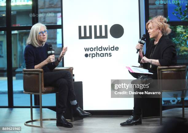 Dr. Jane Aronson and actress/producer Deborra-lee Furness visit Build to discuss Worldwide Orphans 20th Anniversary at Build Studio on November 2,...