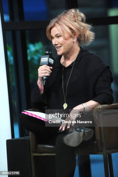 Actress/producer Deborra-lee Furness visits Build to discuss Worldwide Orphans 20th Anniversary at Build Studio on November 2, 2017 in New York City.