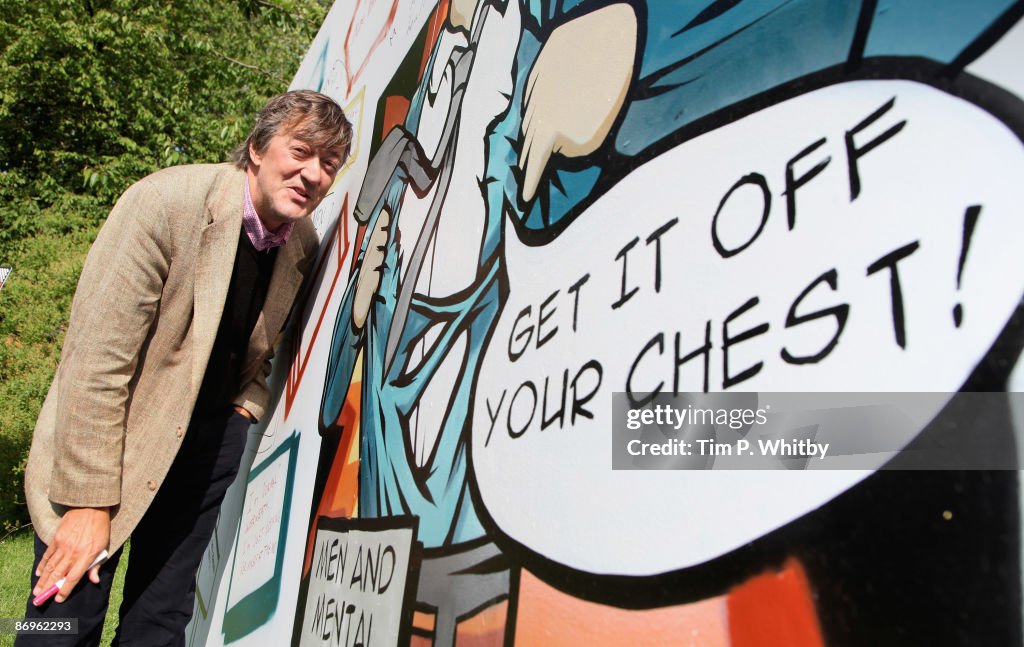 Stephen Fry And Alistar Campbell Photocall