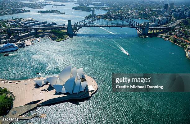 sydney aerial - sydney australia photos et images de collection