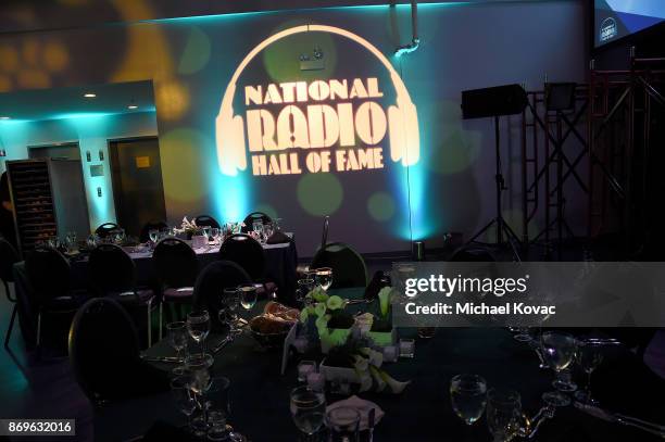 General view of atmosphere at the National Radio Hall of Fame Class Of 2017 Induction Ceremony & Celebration at the Museum of Broadcast...