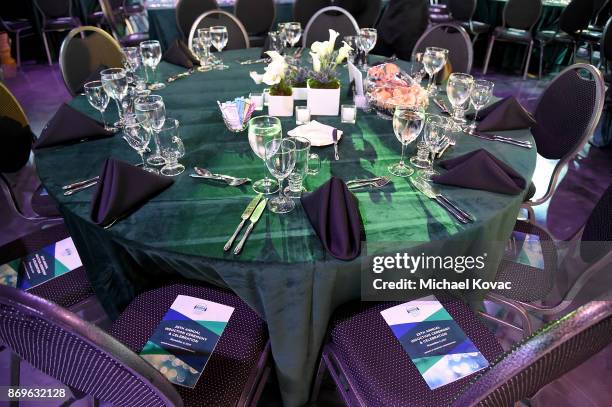 General view of atmosphere at the National Radio Hall of Fame Class Of 2017 Induction Ceremony & Celebration at the Museum of Broadcast...