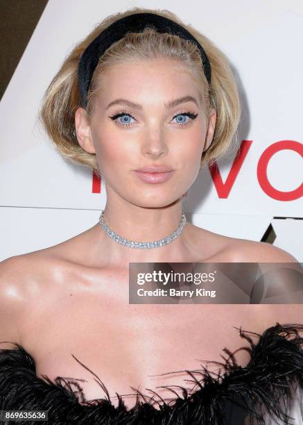 Model Elsa Hosk attends #REVOLVEawards at DREAM Hollywood on November 2, 2017 in Hollywood, California.