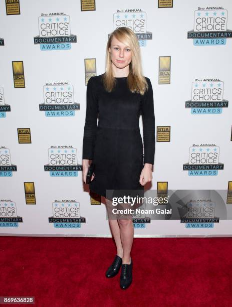 Kitty Green attends the 2nd Annual Critic's Choice Documentary Awards on November 2, 2017 in New York City.