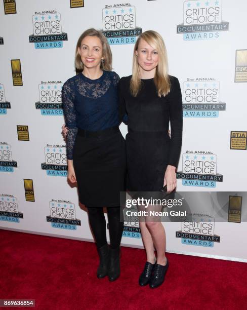 Rita Walsh and Kitty Green attend the 2nd Annual Critic's Choice Documentary Awards on November 2, 2017 in New York City.