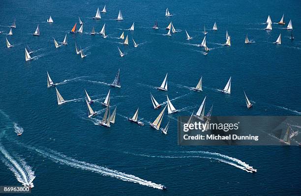 sydney to hobart yacht race - sydney to hobart stock-fotos und bilder