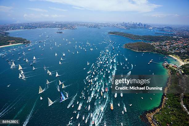 sydney to hobart yacht race - hobart tasmania stock pictures, royalty-free photos & images