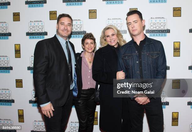 Sean Stuart, Sara Bernstein, Heather Perry, and Colin Hanks attend the 2nd Annual Critic's Choice Documentary Awards on November 2, 2017 in New York...