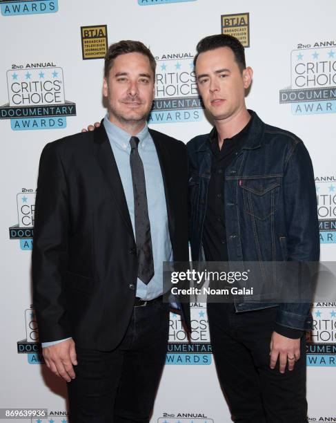 Sean Stuart and Colin Hanks attend the 2nd Annual Critic's Choice Documentary Awards on November 2, 2017 in New York City.