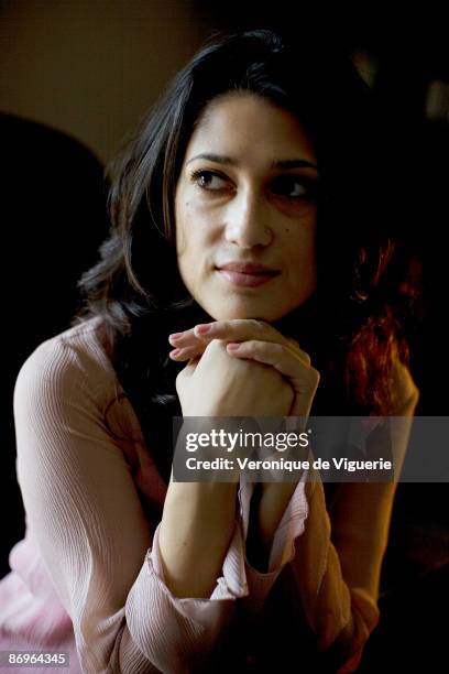 Fatima Bhutto, the poet/writer/journalist and estranged niece of Benazir Bhutto, pictured on March 30, 2009 in Karachi, Pakistan.