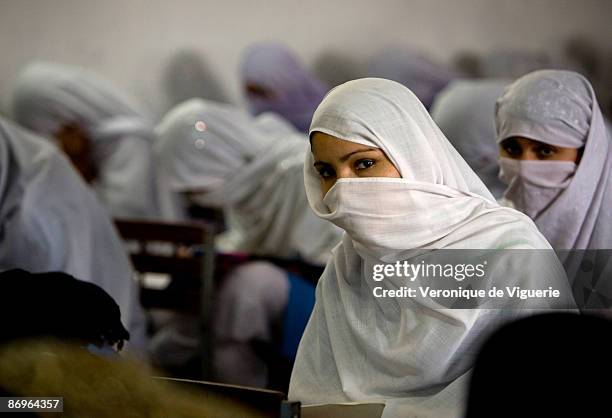 Girls school which has received many threats from the Taliban, pictured on March 31, 2009 in Mardan, North-West Frontier Province, Pakistan.