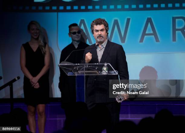Joe Berlinger speaks at the 2nd Annual Critic's Choice Documentary Awards on November 2, 2017 in New York City.